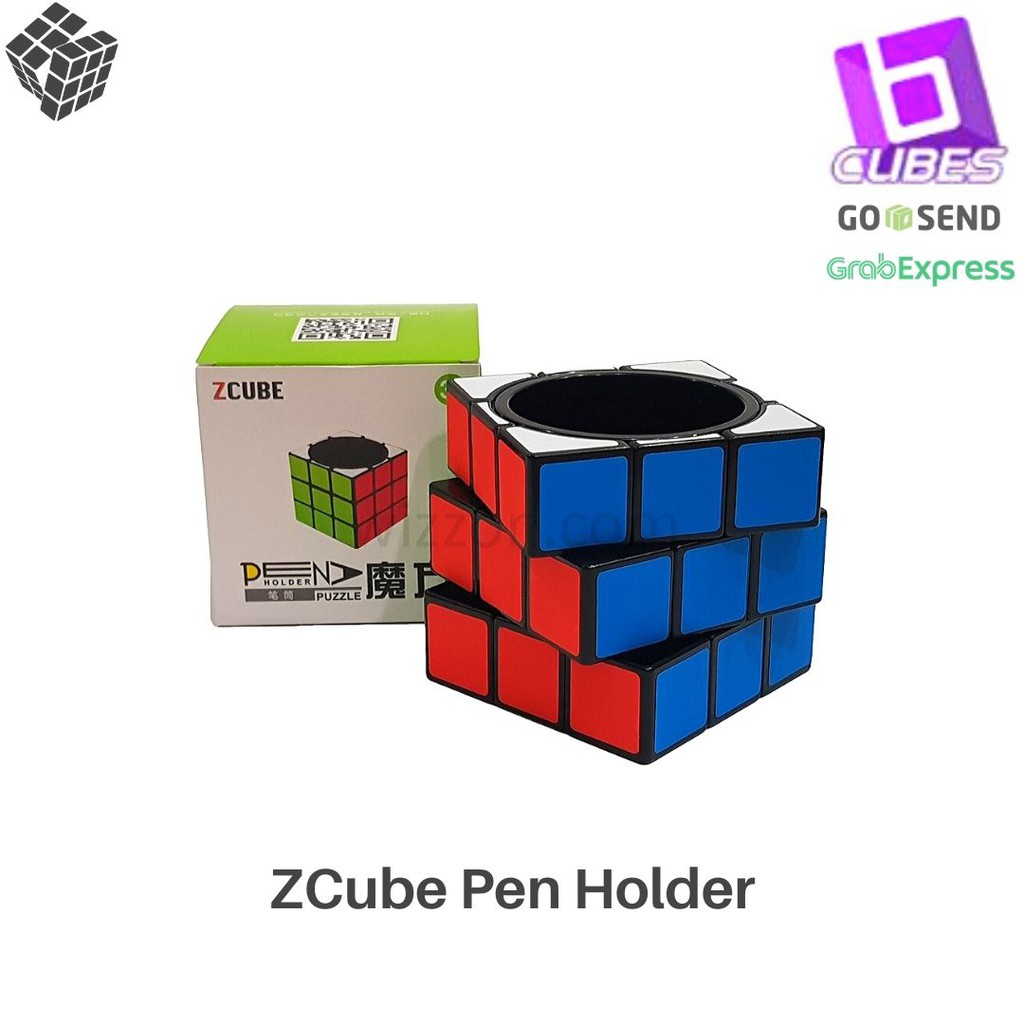 Cube 3x3 - Z PEN HOLDER - ZCube Pen Holder - Z Cube Pen Holder - Pen Holder Black