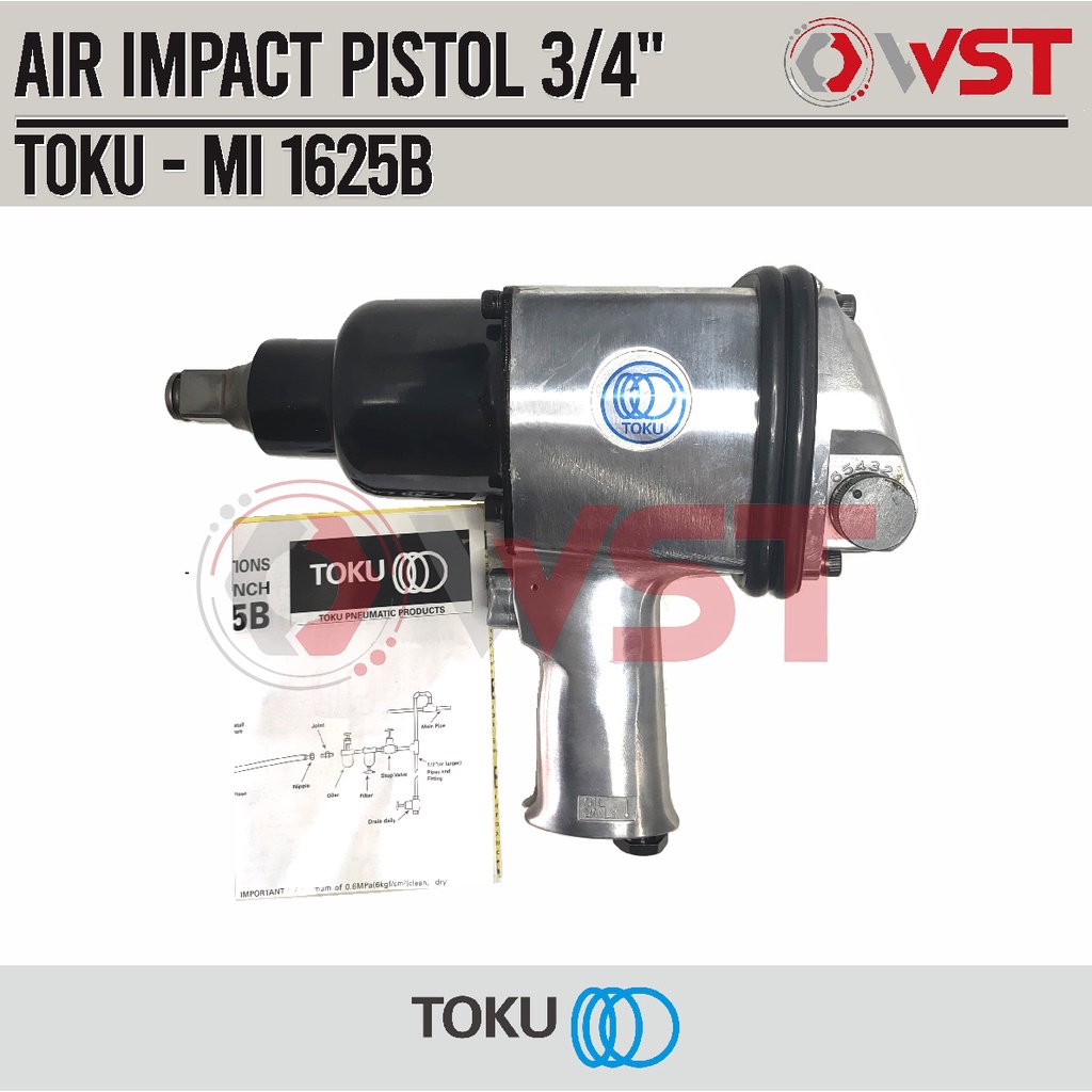 Air Impact Wrench 3/4Inch TOKU MI-1625B model Pistol / Air Impek