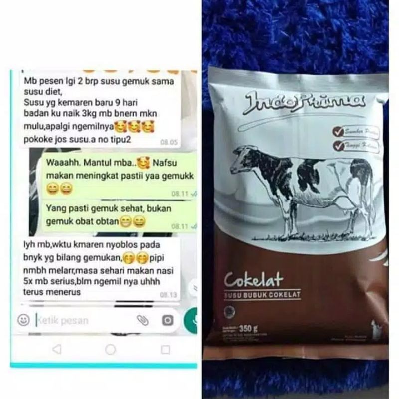 INDOPRIMA FULL CREAM COKLAT DAN SKIM SUSU BUBUK 700gr