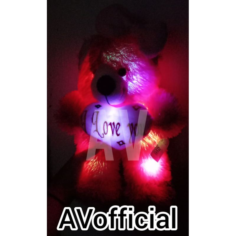 Boneka bear love led/boneka bear led/kado pacar