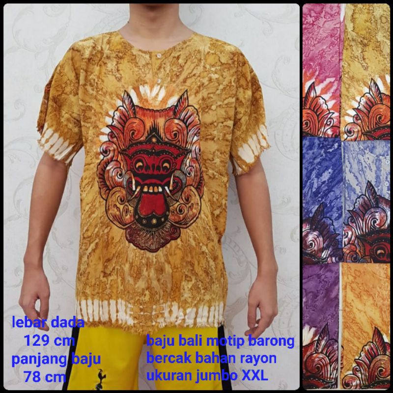 BH 70 baju baki XXL motip matahari kelepa besar acak. Rayon