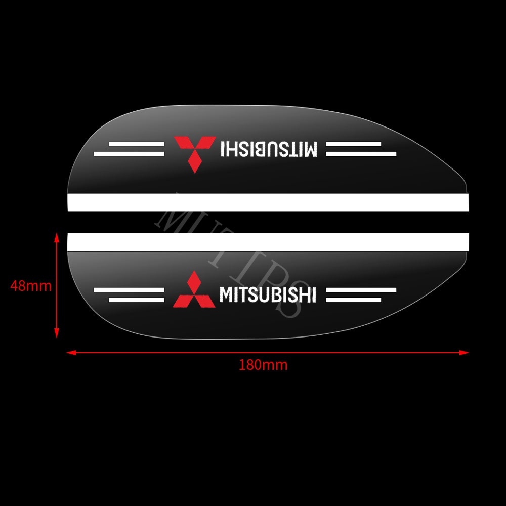 Mitsubishi 2Pcs Cover Pelindung Kaca Spion Mobil Bahan ABS Transparan Untuk Xpander Mirage Horse Lancer Pajero Outlander Attrage