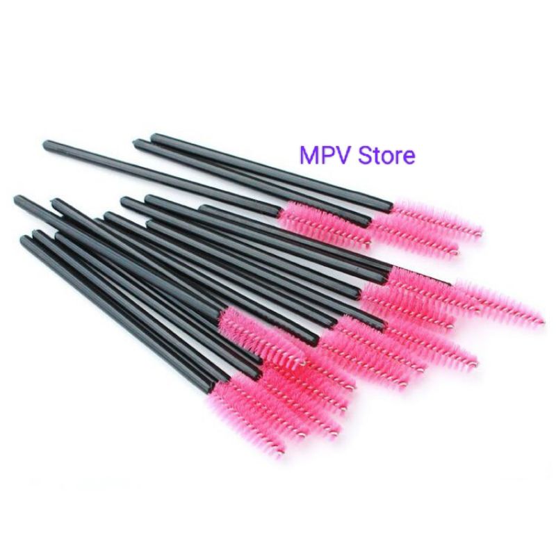 Sisir Kuas Mascara Spoolie Brush Mascara Wand Sikat Eyelash Extention