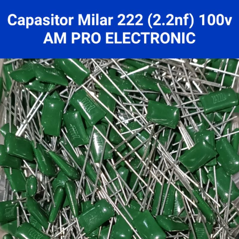 Kapasitor Milar 222 100v 2.2nf Capacitor Mylar 2n2 0.0022uf