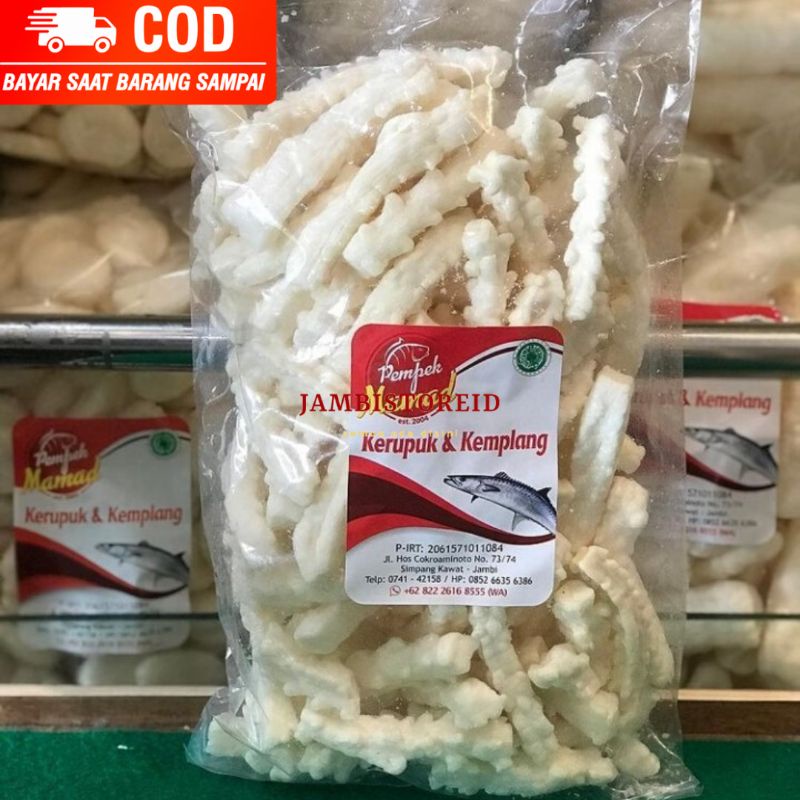 

(JAMBISTOREID) Kerupuk Krupuk Gogo Pempek Mamad Jambi Asli Ikan Gabus