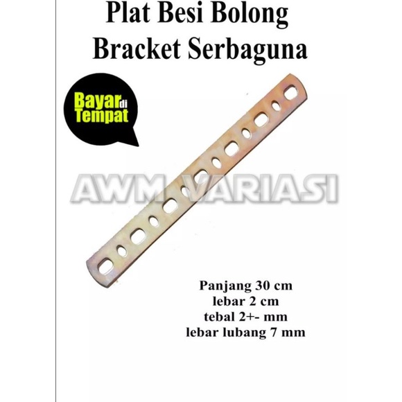 Breket plat nomor bolong serba guna bracket multi fungsi motor