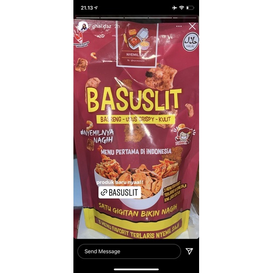 [CUMA DISINI!] BASUSLIT 100 GRAM BASRENG USUS KULIT