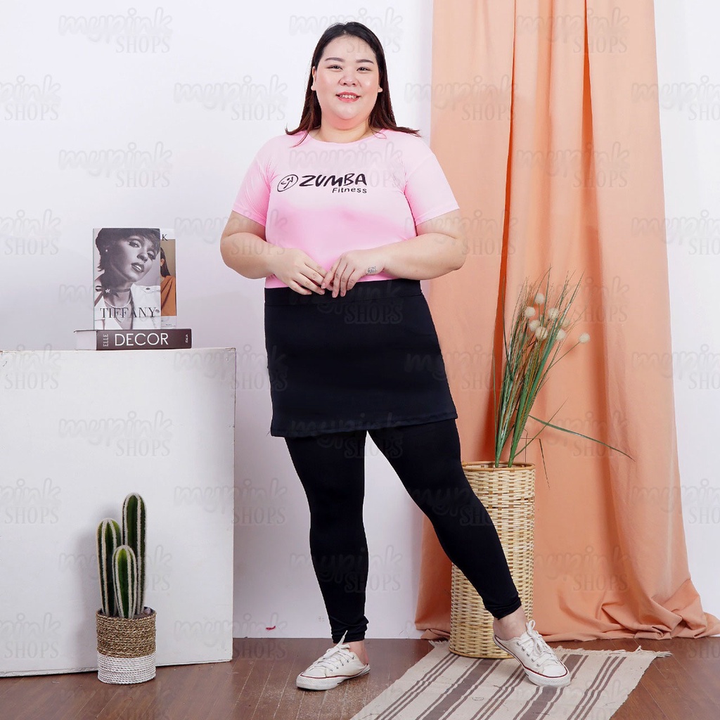 Celana Rok Lari Senam Jumbo Bersepeda Renang Zumba Sport Wanita / Legging Rok Senam