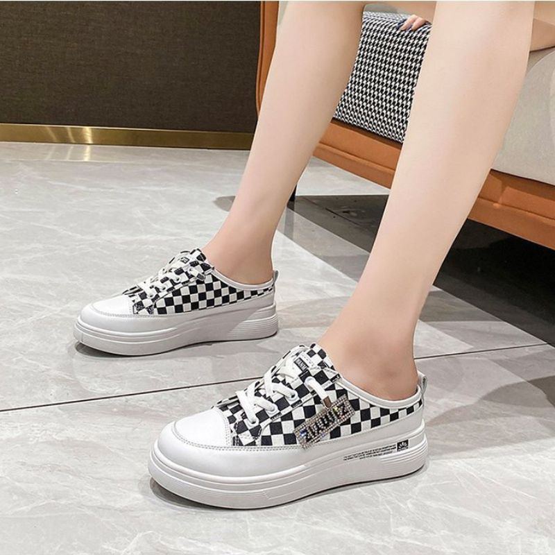 10556 wedges Wanita Import Sepatu Tali Slip On