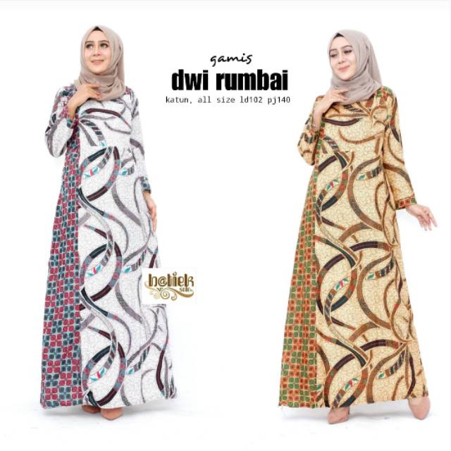 Gamis dwi rumbai
