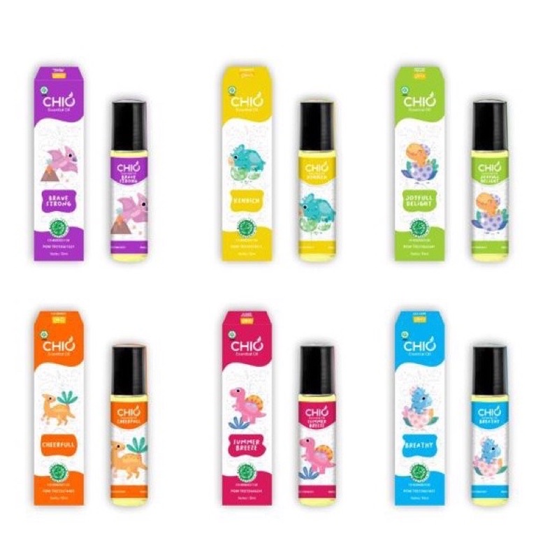 Chio Essential Baby Oil Minyak Aromaterapi Bayi Anak Newborn Roll On Flu Pilek Demam Sakit Perut Kembung Tantrum Tumbuh Gigi