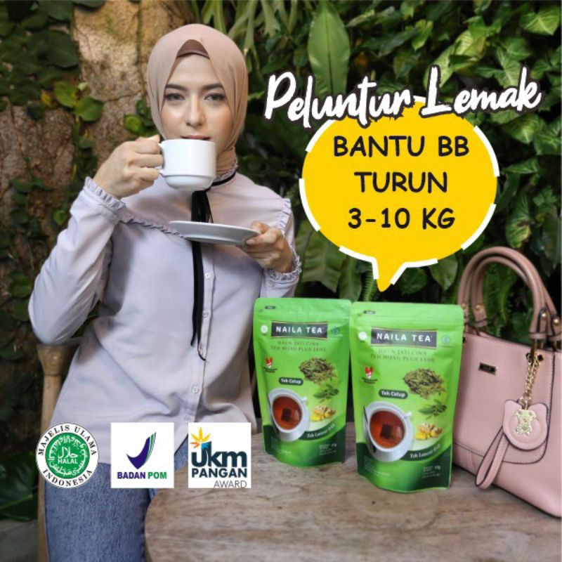 

NAILA TEA|SLIMMING TEA|TEH PELUNTUR LEMAK|DETOX TEA |TEH HIJAU|TEH DAUN JATI CINA