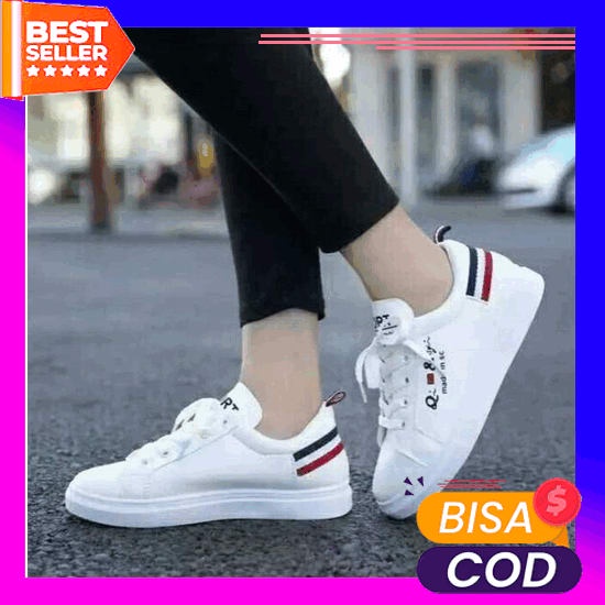 [Sk] Sepatu Sneakers Wanita Import / Model Slip On Sw12022 Baru Sepatu Impor Wanita Rajut Premium Be