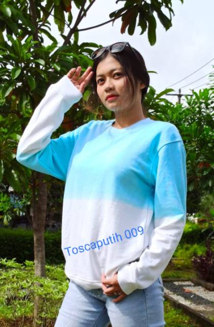 Crewneck Fleece TIE DYE l Pakaian Atasan Wanita l Atasan Wanita l Sweater Oblong l Sweater Murah