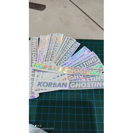 stiker KORBAN GHOSTING harga 1pcs