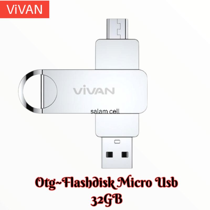 Flashdisk OTG VIVAN VOC164 64GB Untuk Semua Hp Original Garansi Resmi