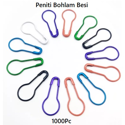 Peniti Bohlam Warna Warni Besi / Peniti Kebaya Hijab Labu Bohlam Harga/1000pc