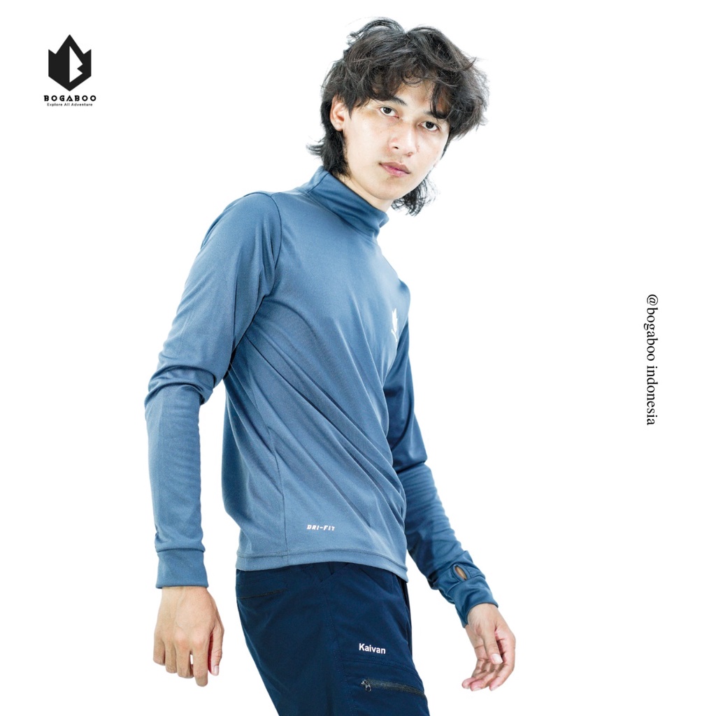 BASELAYER BOGABOO MANSET  LENGAN PANJANG - MANSET LENGAN THUMBHOLE - MANSET TANGAN OLAHRAGA - MANSET OUTDOOR PRIA