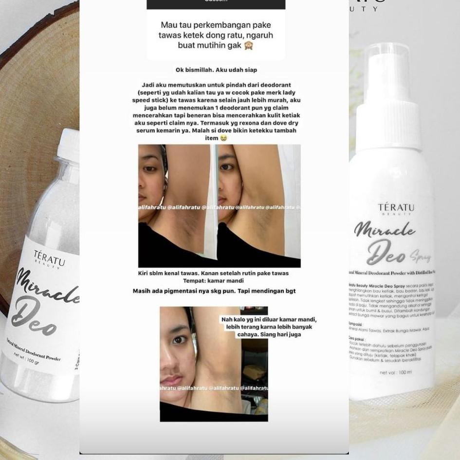 PTQ Teratu Beauty Miracle Deo (Powder) & Miracle Deo Spray ✤ ✤