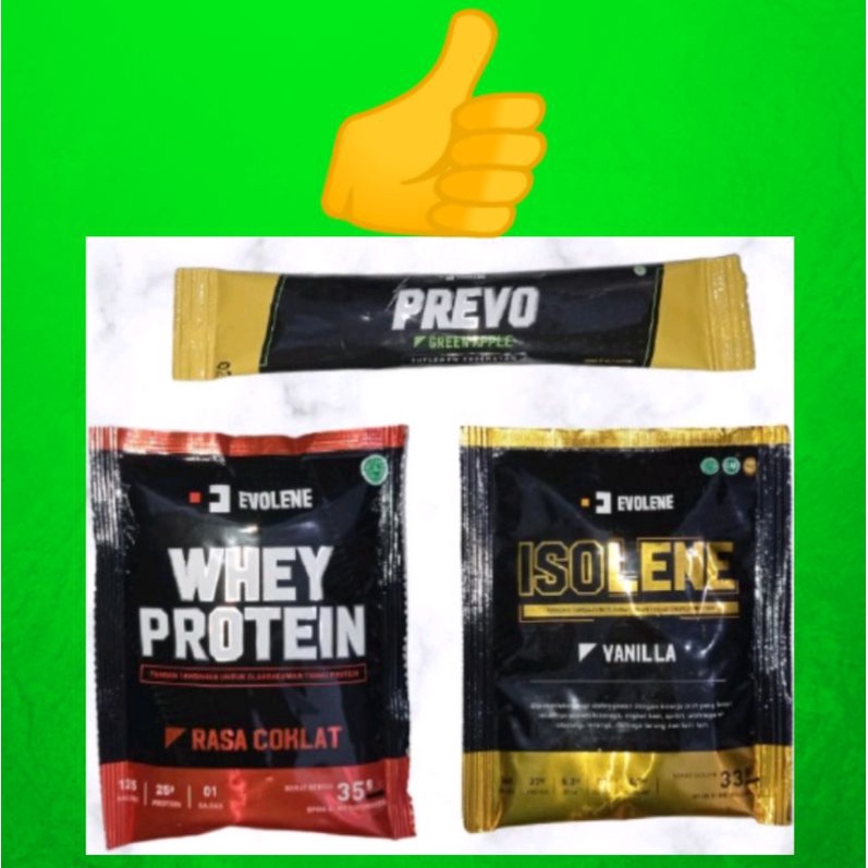 Prevo / whey / isolene / evowhey ecer sachet