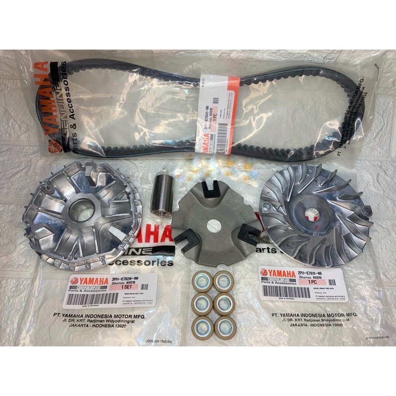 Daystore - PAKET CVT VANBELT + RUMAH ROLLER SET+KIPAS RUMAH ROLLER MIO M3/MIO Z/SOUL GT125/FINO F1
