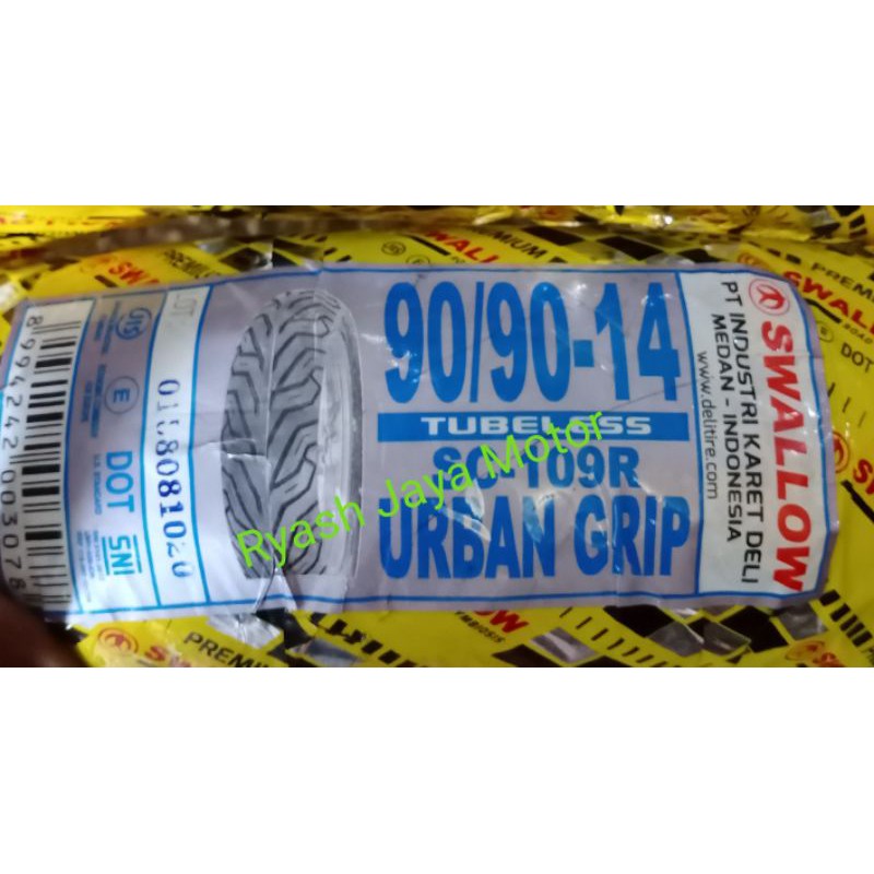 Ban tubeless Swallow Urban Grip 90/90-14 for beat/vario 125/150/beat f1/spacy/Next II/address/Spin