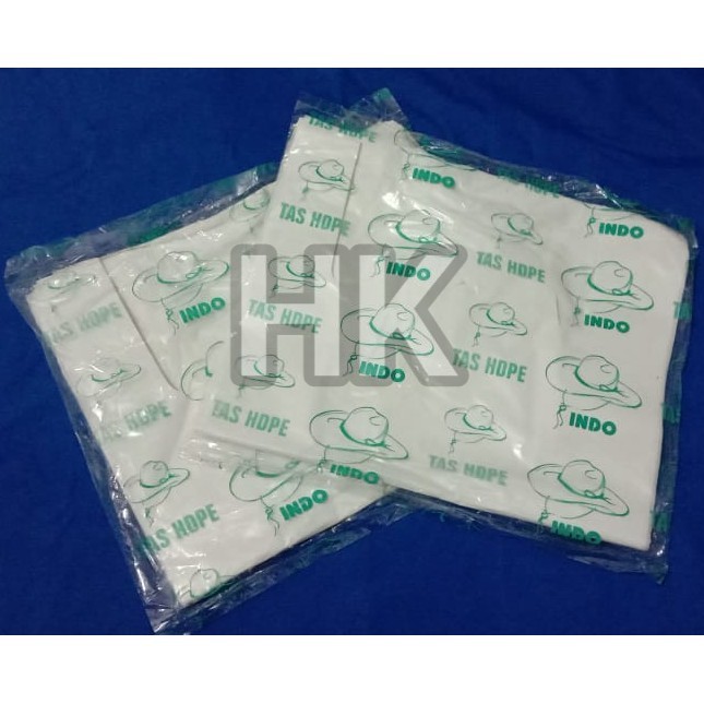 KUALITAS BAIK!!! Kantong Plastik Kresek INDO Ekonomis Uk 28 ( Besar ) Warna Putih