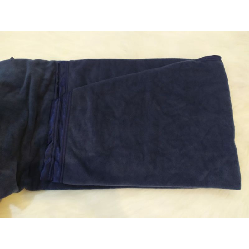 Selimut GLORIA biru navy / dongker hotel / motel / kost / asrama / homestay / guesthouse / oyo / red