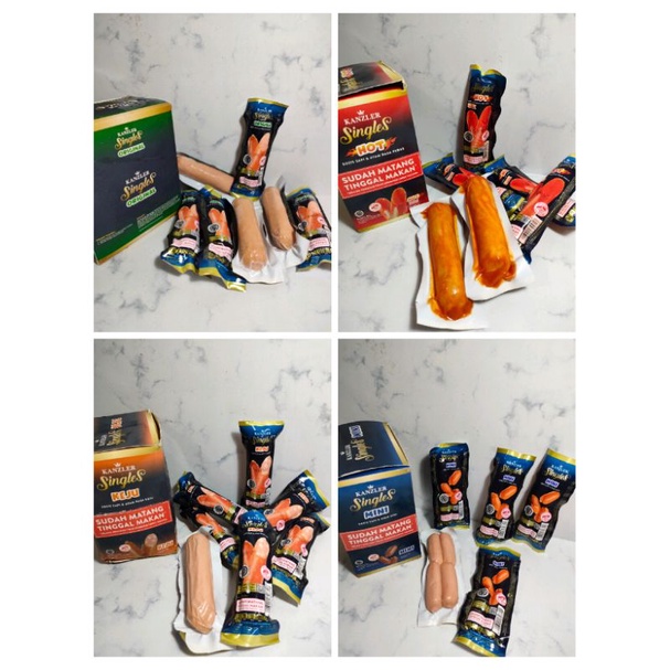 

Sosis singles kanzler keju hot original mini 65gr siap makan termurah
