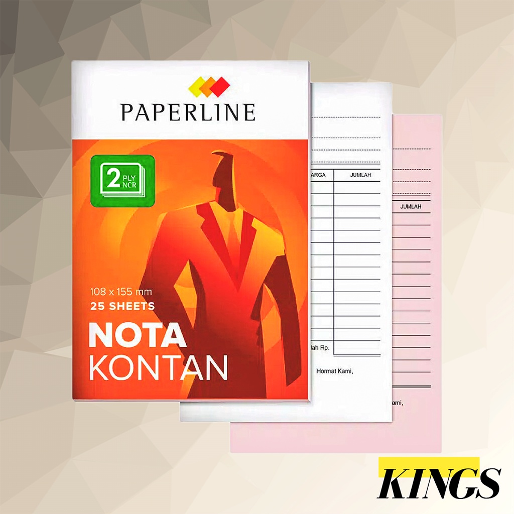 

Paperline Nota Kontan Kecil 2 Ply NCR / Rangkap PPL NK K2 NCR VM