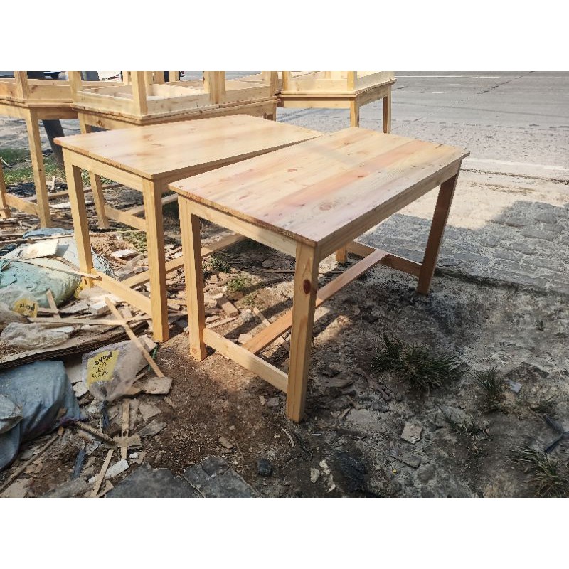 MEJA KAYU JATI BELANDA 100X50X75CM