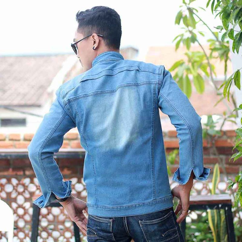 Jaket Jeans Pria / Jaket Denim Dilan Distro Elastis Premium Garansi Original