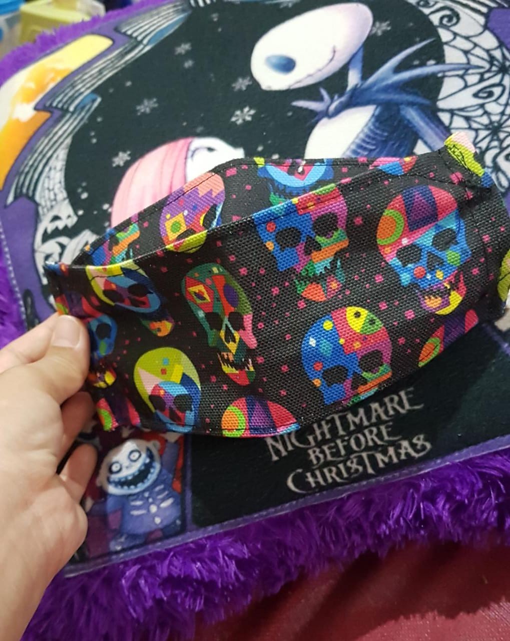 Masker Kain Tengkorak/skull 2 Lapis