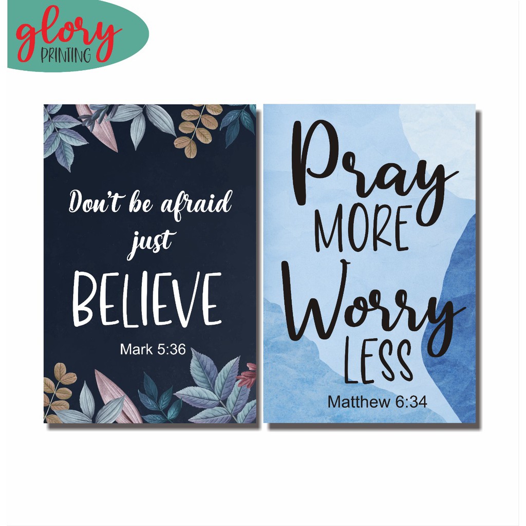 GGLORY PAJANGAN HIASAN DINDING - DEKORASI WALL DECOR AESTHETIC KAMAR RUMAH - QUOTES KRISTEN 4