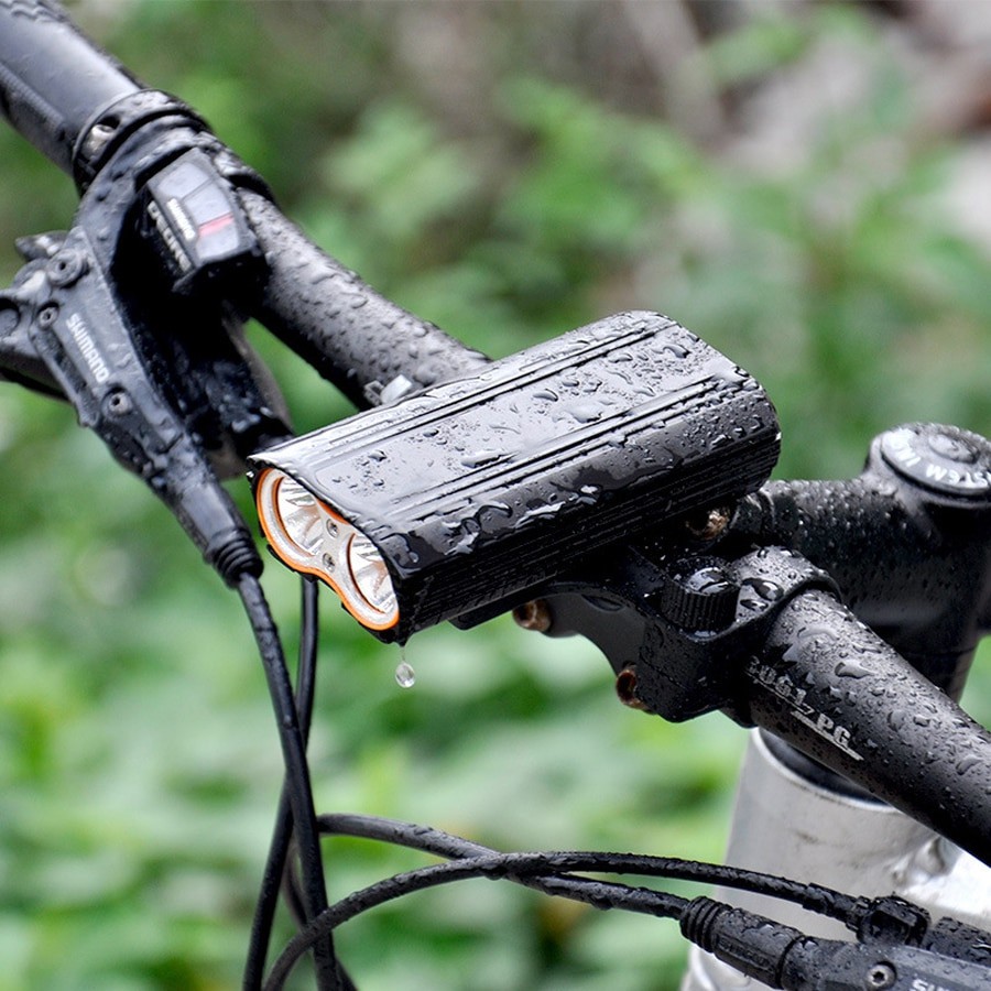 NEWBOLER Lampu Sepeda LED XM L T6 Dual Head 7000 Lumens NEWBOLER Lampu Sepeda LED XM L T6 Dual Head 7000 Lumens