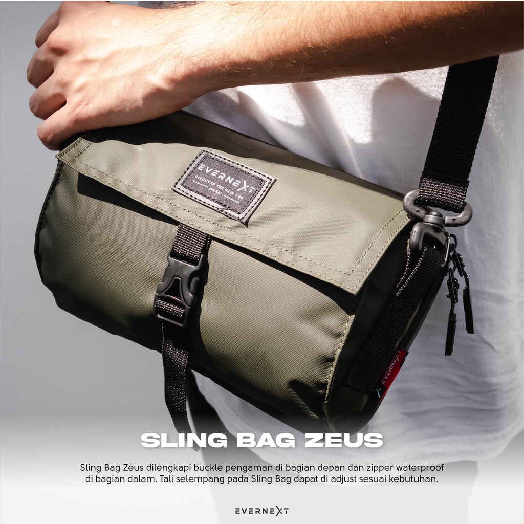 Tas Selempang Pria Anti Air ZEUS Slingbag Waterproof