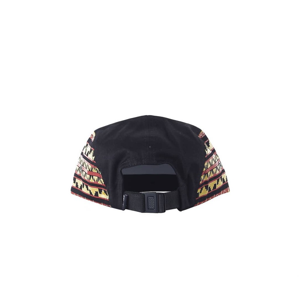 TOPI 5 PANEL PRIA WANITA - KAWAY TAPS 5 PANEL BLACK