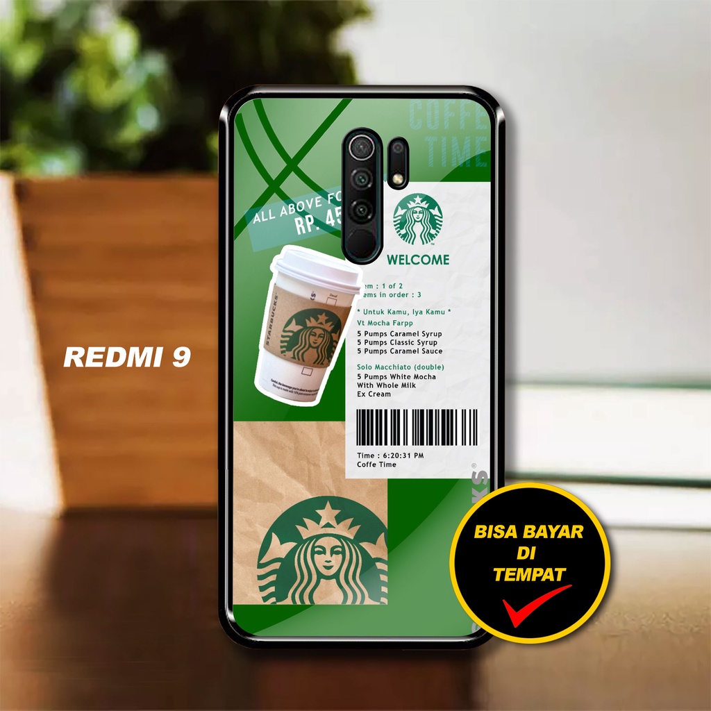 SRC - Case Xiaomi Redmi 9 Motif Starbucks A Casing Hardcase Glossy 2D Terbaru Silikon Softcase Aero 