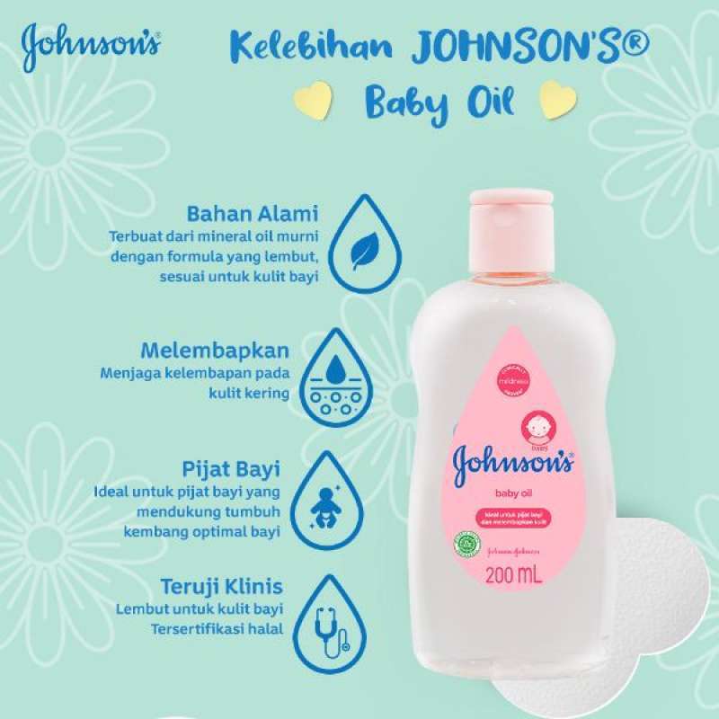 COD Johnsons Baby Oil - Minyak Pijat Bayi - Minyak Baby Oil Reguler - Johnson Baby Oil 200ml - Johns