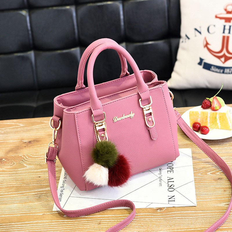 JX 131 - PQ11657 - TAS IMPORT CANTIK  + POMPOM - TAS BATAM GOOD QUALITY