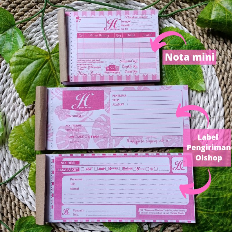 Jual Label Pengiriman Nota Jimshoney Murah Kertas Alamat Perlengkapan Olshop Nota Label