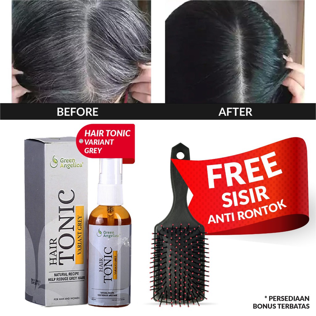 Penghitam Uban Berbahan Herbal - Menghitamkan Rambut Secara Permanen dan Menghentikan Uban Tumbuh