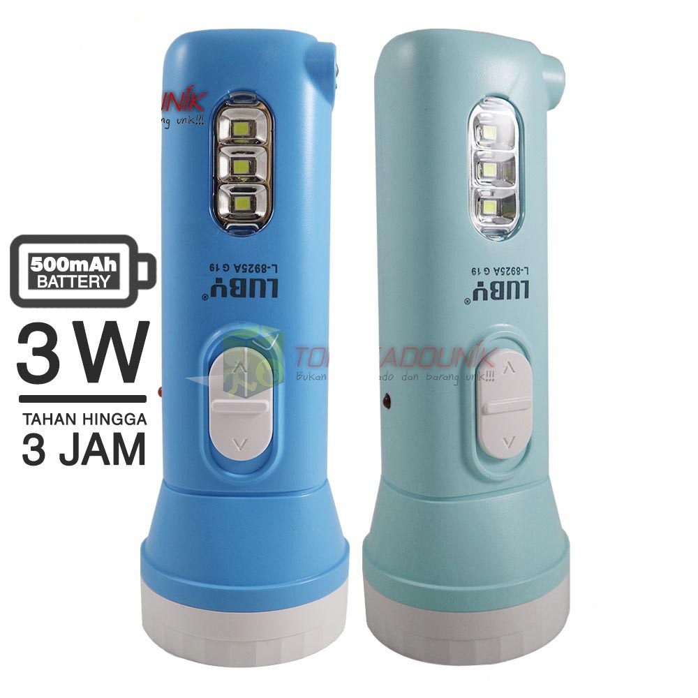 Luby L8925A Senter LED Super Terang / Lampu Emergency 2 in 1