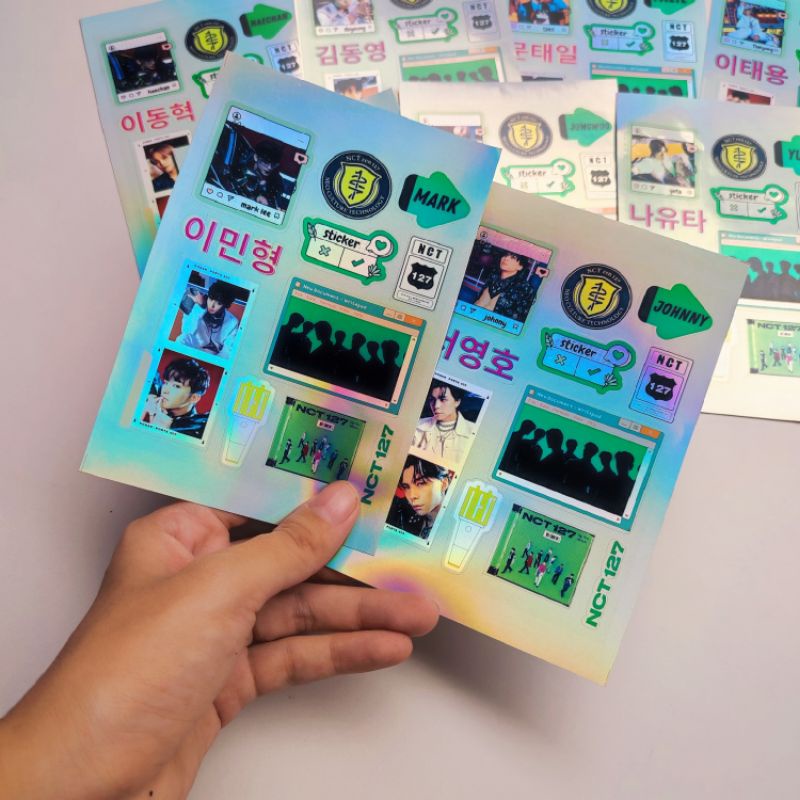 

Sticker Hologram NCT Dream Cutting Aestetic Tinggal Tempe Ukuran Mini BY Okashi Store