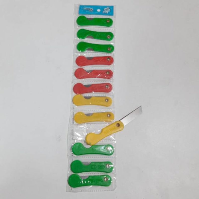 

12pcs PISAU LIPAT MINI PAMES KEMASAN RENCENG GROSIR