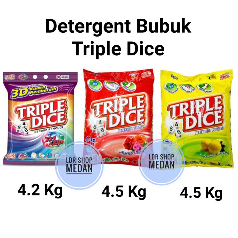 Detergen Dadu TRIPLE DICE detergent Bubuk 4.2 kg