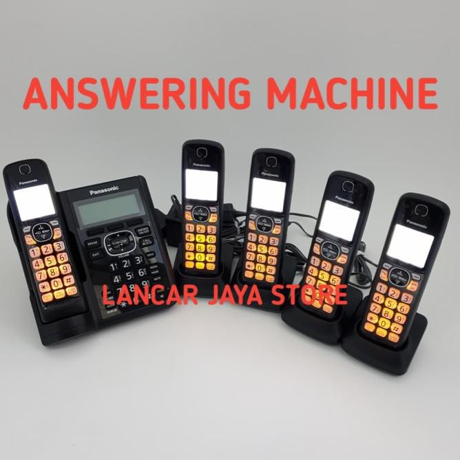 Telepon Wireless Panasonic Kx-Tgf545 (5 Handset) Answering Machine