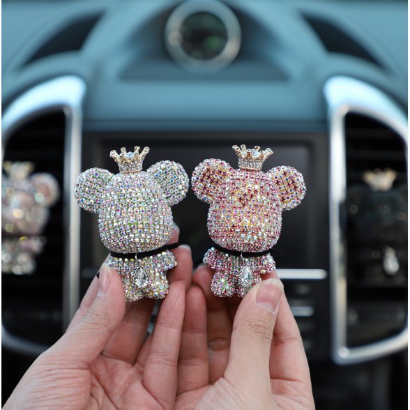 BEARBRICK FULL BLING SERIES Parfum Parfume Pewangi Pengharum Mobil JEPIT AC Excecutive Pastel