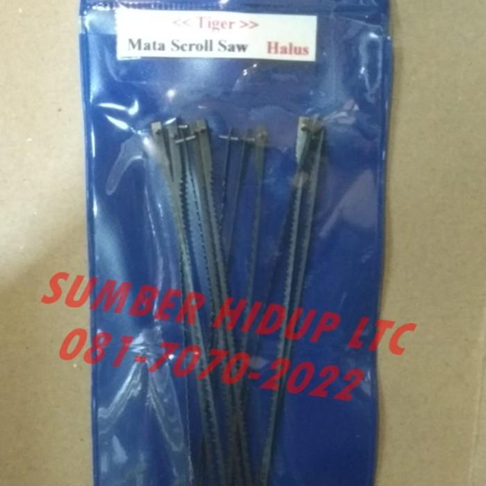 Mesin Bandsaw Mata Gergaji Scroll Saw Set 12Pcs Halus Utk Acrilic Akrilik Kayu