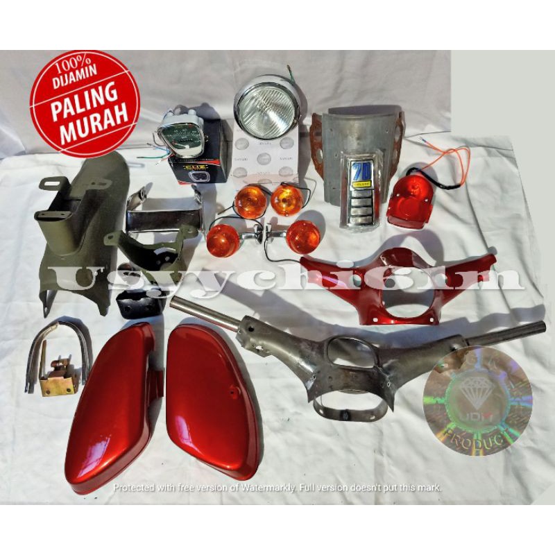 (PROMO DISKON) Paket Hemat Lengkap Body Motor Honda C70